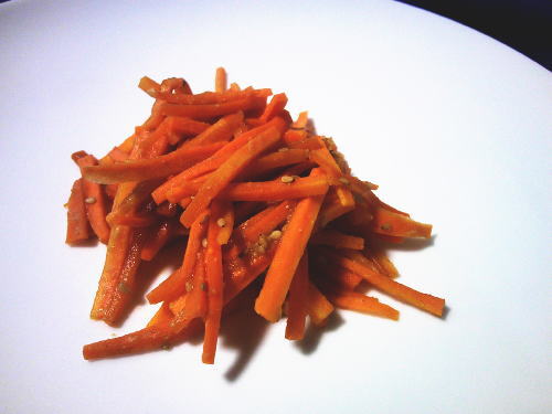 378.お弁当にも!にんじんの味噌和え