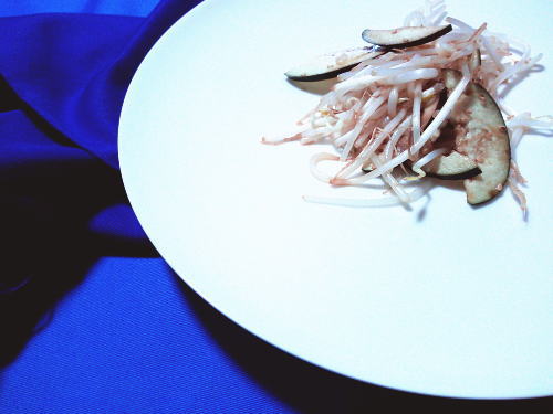 386.さっと簡単もやしとなすのナムル