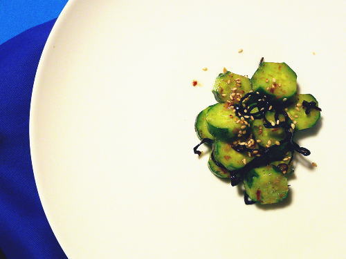 387.即席きゅうりの塩昆布おかか和え