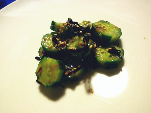 387.即席きゅうりの塩昆布おかか和え