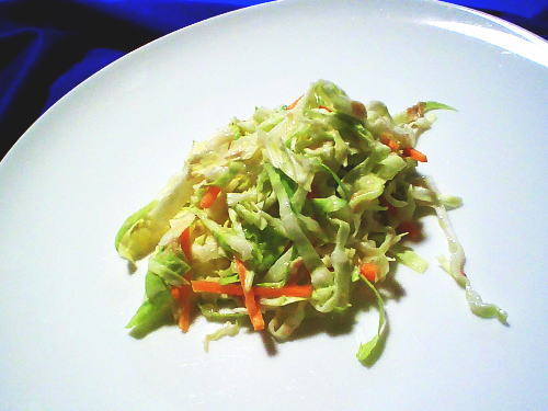 389.レンジで簡単　キャベツのマスタードマリネ