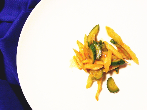 392.セロリときゅうりのお手軽キムチ風