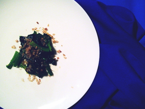 395.ゆず胡椒で小松菜のお浸し