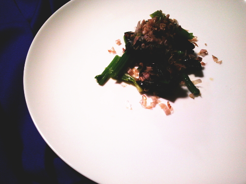 395.ゆず胡椒で小松菜のお浸し