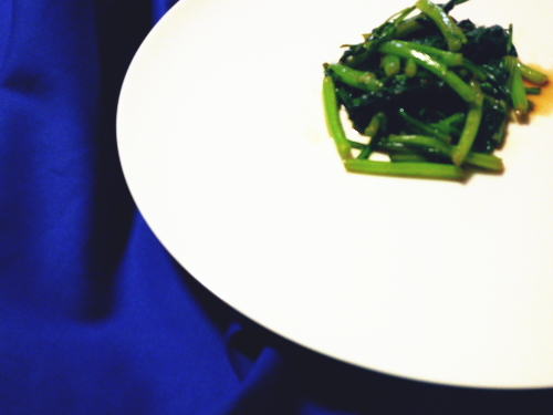 399.ゆず胡椒で小松菜のお浸し