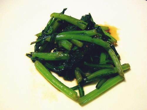 399.ゆず胡椒で小松菜のお浸し