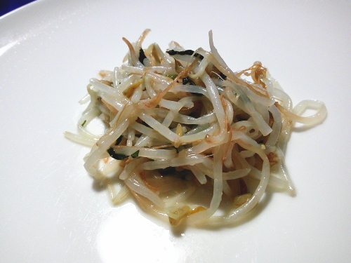 400.しゃきしゃき感が止まらない!もやしとニラの炒めもの