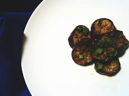 403.レンチンで簡単！なすのピリ辛ナムル