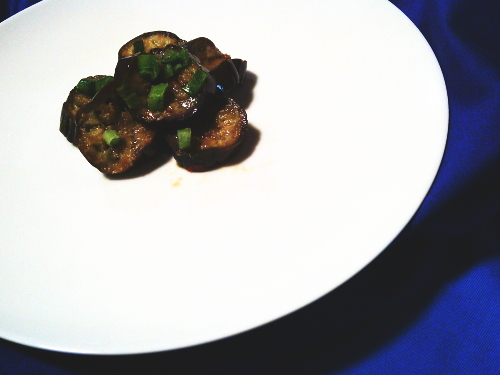 403.レンチンで簡単！なすのピリ辛ナムル