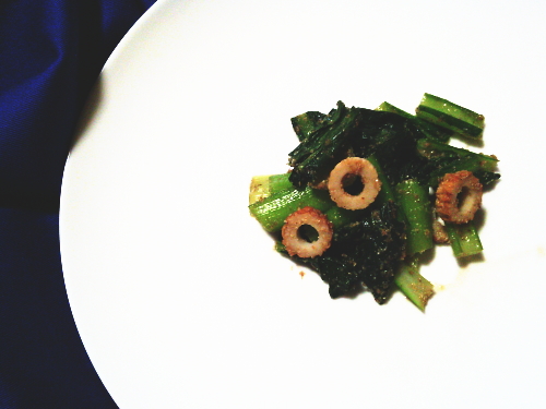 410.小松菜とちくわのごまあえ