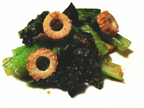 410.小松菜とちくわのごまあえ