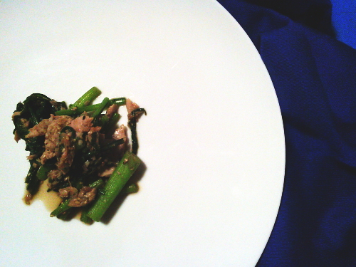 414.ツナと春菊のごま和え