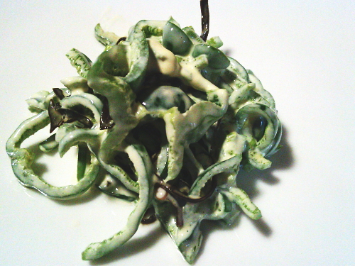 416.ピーマンの塩昆布マヨ和え