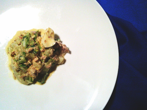 418.ポリ袋で簡単！『白菜とツナのコクうま卵サラダ』