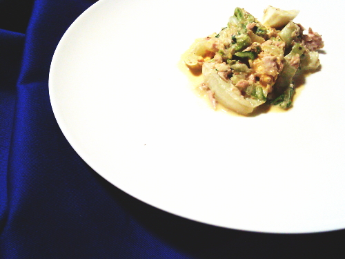 418.ポリ袋で簡単！『白菜とツナのコクうま卵サラダ』