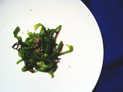 420.無限おつまみピーマンの塩昆布和え