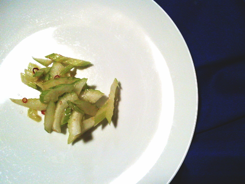 423.セロリが主役　簡単ナムル