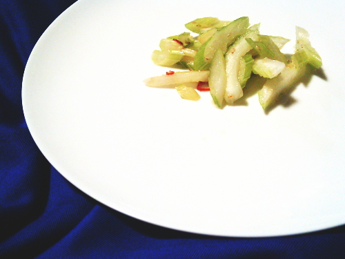 423.セロリが主役　簡単ナムル