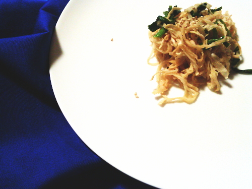 424.切り干し大根とニラのさっぱりナムル