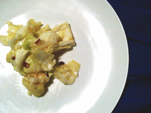 425.お箸が止まらない！春キャベツのピリ辛ごま塩サラダ