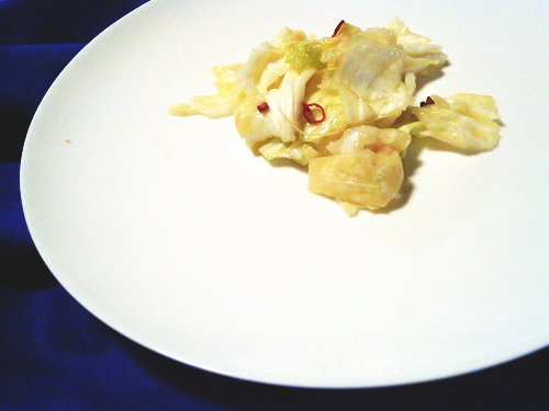 425.お箸が止まらない！春キャベツのピリ辛ごま塩サラダ