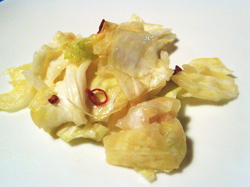 425.お箸が止まらない！春キャベツのピリ辛ごま塩サラダ