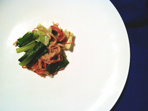 431.チンゲン菜とかにかまの中華和え