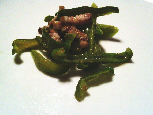 432.ピーマンベーコンの七味炒り煮