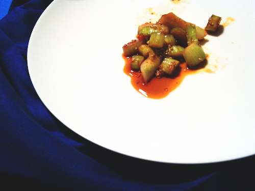 436.セロリのラー油漬け