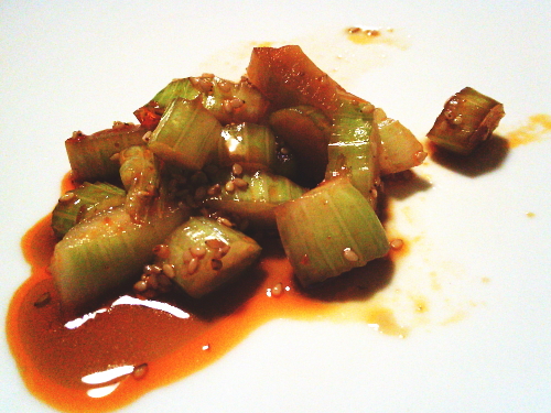 436.セロリのラー油漬け