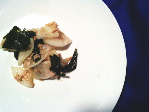 441.大根とわかめのめんつゆツナ和え