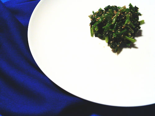 445.韓国料理の基本　ほうれん草のナムル