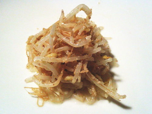 447.ゴマ風味がたまらないレンジで簡単もやしナムル