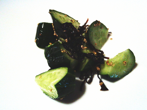 449.きゅうりの塩昆布和え