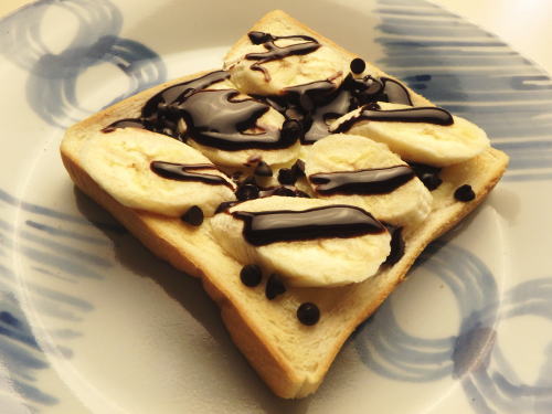 383�Ƃ낯��`�[�Y�ƃt���b�V���o�i�i�g�[�X�g�B�`���R�s����.