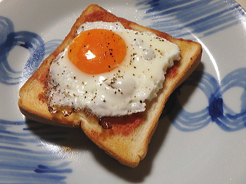 明太目玉トースト