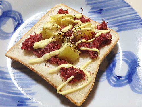 �R�[���r�[�t�ƃ|�e�g�̃g�[�X�g