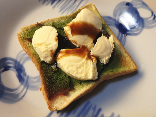 愛すトースト。抹茶あん