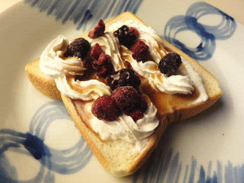 オレオ・リッチトースト。ブルーベリー編