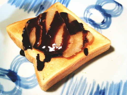 452.ミカンアイスとチョコレートトースト