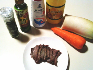 53.ローストビーフと大根のコンソメ和え(No.1605)