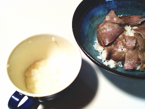 83.ローストビーフの餃子のタレ丼(No.1689)