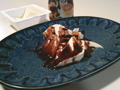 487.豆腐deダイエット（チョコソース）