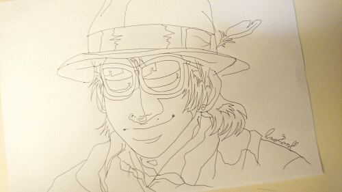 1.一番難しい下描きなしの一発画