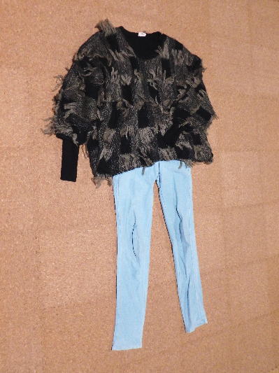 ２３）500円ドルマンのフリンジセーター