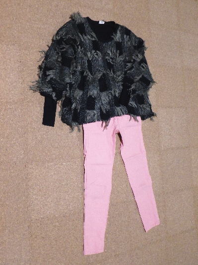 ２３）500円ドルマンのフリンジセーター