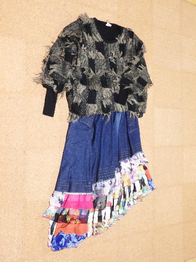 24)500円ドルマンのフリンジセーター2