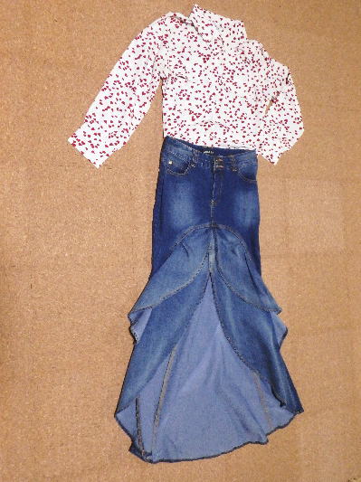 ２６）600円ハートのドットブラウス２