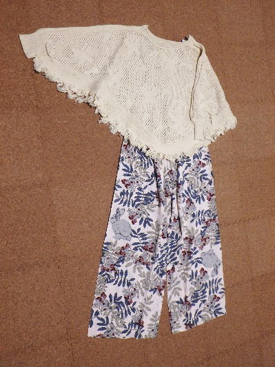 399円花柄パンツ