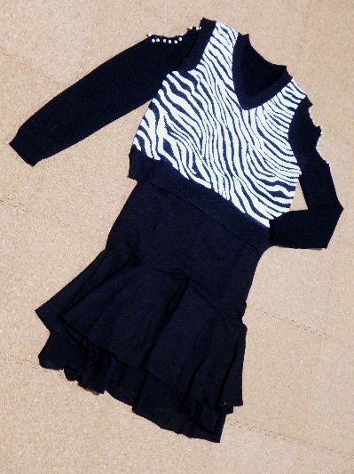 33)417円ゼブラ柄ニットベスト3